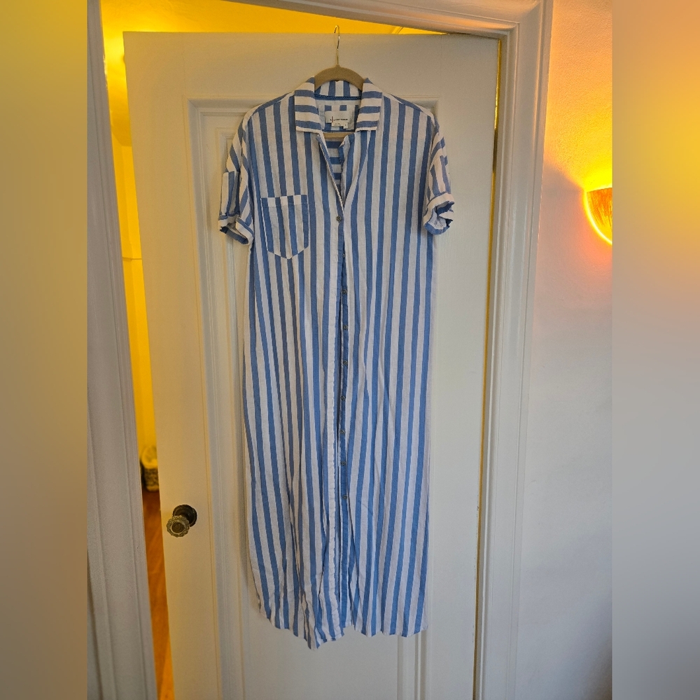 Anthro striped shirtdress